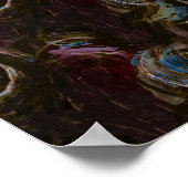 Retro zwart atomisch Abstract Poster (Hoek)