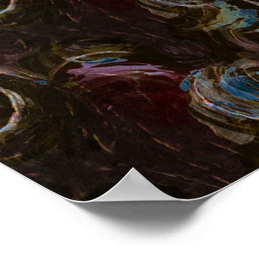 Retro zwart atomisch Abstract Poster (Hoek)