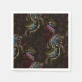 Retro zwart atomisch Abstract Servet (Voorkant)