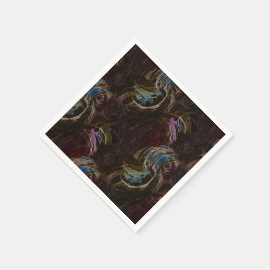 Retro zwart atomisch Abstract Servet (Hoek)