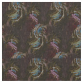 Retro zwart atomisch Abstract Stof (Close Up)