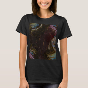 Retro zwart atomisch Abstract T-shirt