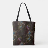Retro zwart atomisch Abstract Tote Bag (Achterkant)