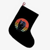 Retro  zwart Beer Grote Kerstsok (Voorkant (Hangend))