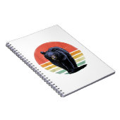 Retro zwart Beer Notitieboek (Rechterzijde)