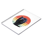 Retro zwart Beer Notitieboek (Linkerzijde)