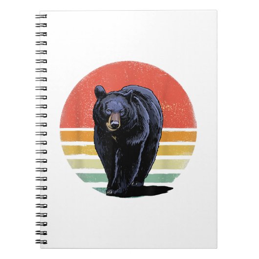 Retro zwart Beer Notitieboek (Voorkant)