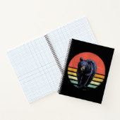 Retro zwart Beer Notitieboek (Binnen)