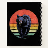 Retro zwart Beer Notitieboek (Achterkant)