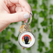 Retro zwart Beer Sleutelhanger (Hand)