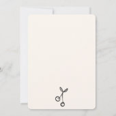 Retro zwart beige Quirky Galentine's Day Party Kaart (Achterkant)