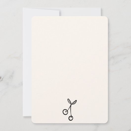 Retro zwart beige Quirky Galentine's Day Party Kaart (Achterkant)