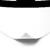 Retro Zwart Vredessymbool Perfect Poster (Hoek)