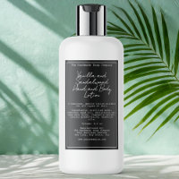 Retro Zwart Waterdichte Cosmetica Flesetiket