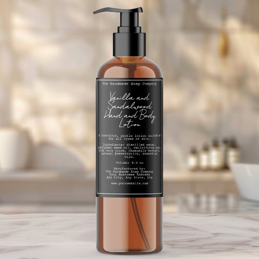 Retro Zwart Waterdichte Cosmetica Flesetiket Wijn Etiket