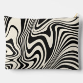 Retro zwart wervelpatroon Abstract Etui (Achterkant)