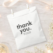 Retro zwart-wit | Aangepast bedankontwerp Bedankzakje (Geknipt)