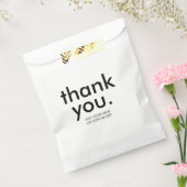 Retro zwart-wit | Aangepast bedankontwerp Bedankzakje (Gezegeld)