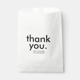 Retro zwart-wit | Aangepast bedankontwerp Bedankzakje