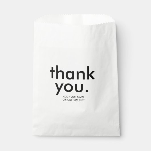 Retro zwart-wit | Aangepast bedankontwerp Bedankzakje (Voorkant)