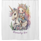 Retro Zwart Wit Abstract Zebra Patroon Initialen Douchegordijn (Voorkant)