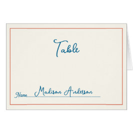 Retro Zwart Wit Bruiloft Plaats Kaart