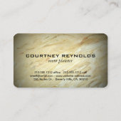 Retro Zwart-wit Chevron Patroon Marmer Visitekaartje (Achterkant)