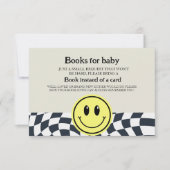 Retro  zwart-wit dammer Boeken voor baby Kaart (Voorkant)