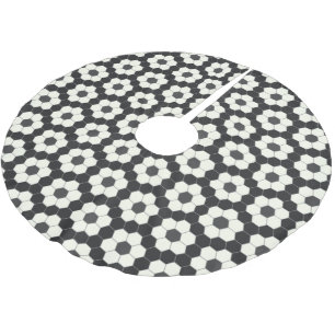 Retro zwart-wit geometrische zeshoekige tegel kerstboom rok