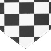 Retro zwart-wit geruit patroon Home Decor Tafelkleed (Gekanteld)