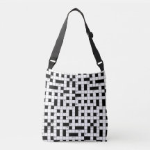 Retro zwart-wit kruiswoordraadselpatroon