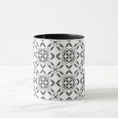 Retro zwart-wit Mok (Midden)