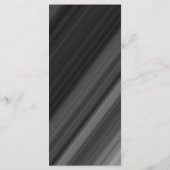 Retro Zwart & Wit, Parels Bruiloft Menu (Achterkant)