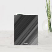 Retro Zwart & Wit Parels Twee Afbeeldingen Bedankt Kaart (Achterkant)