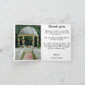 Retro Zwart & Wit Parels Twee Afbeeldingen Bedankt Kaart (Binnen)