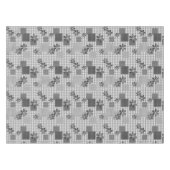Retro zwart-wit patchwork rustiek patroon tafelkleed (Voorkant (Horizontaal))