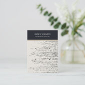 RETRO ZWART WIT STIPPEN 2 STUD OORBEL DISPLAY KAAR VISITEKAARTJE (Staand voorkant)