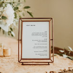 Retro Zwart Wit Typewriter Aangepaste bruiloft Men<br><div class="desc">Retro Minimalist Typewriter Font Custom Wedding Menu in zwart-wit</div>