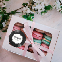 Retro Zwart & Wit Vinyl Record Bruiloft Dank u