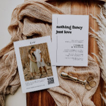 Retro zwart-wit we zijn weggelopen Trouwreceptie