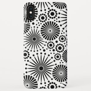 Retro zwart witte bloemen iPhone 5 Hoesje