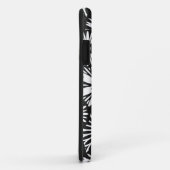 Retro zwart witte bloemen iPhone 5 Hoesje (Achterkant/rechts)