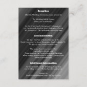 Retro Zwart & Witte Parels & Kaart (Achterkant)