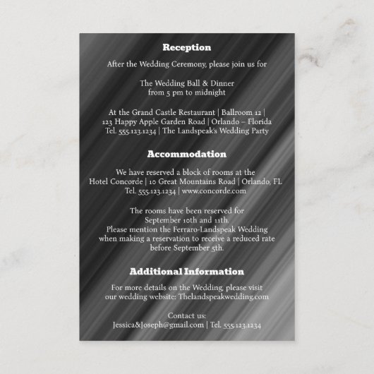 Retro Zwart & Witte Parels & Kaart (Achterkant)