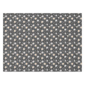 Retro zwart-witte stippen met sterren tafelkleed (Voorkant (Horizontaal))
