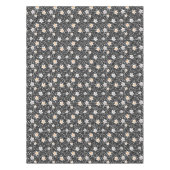 Retro zwart-witte stippen met sterren tafelkleed (Voorkant)