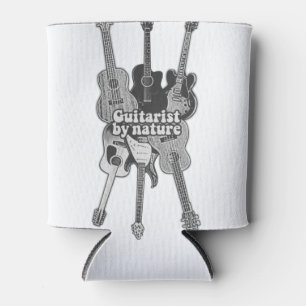 Retro-zwarte en witte gitaren voor gitaristen blikjeskoeler