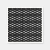 Retro zwarte en witte polka punt servetten (Voorkant)