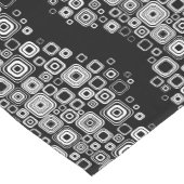 Retro zwarte en witte vierkantjes korte tafelloper (Hoek)