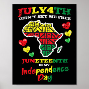 Retro zwarte geschiedenis Afro-Amerikaans Poster